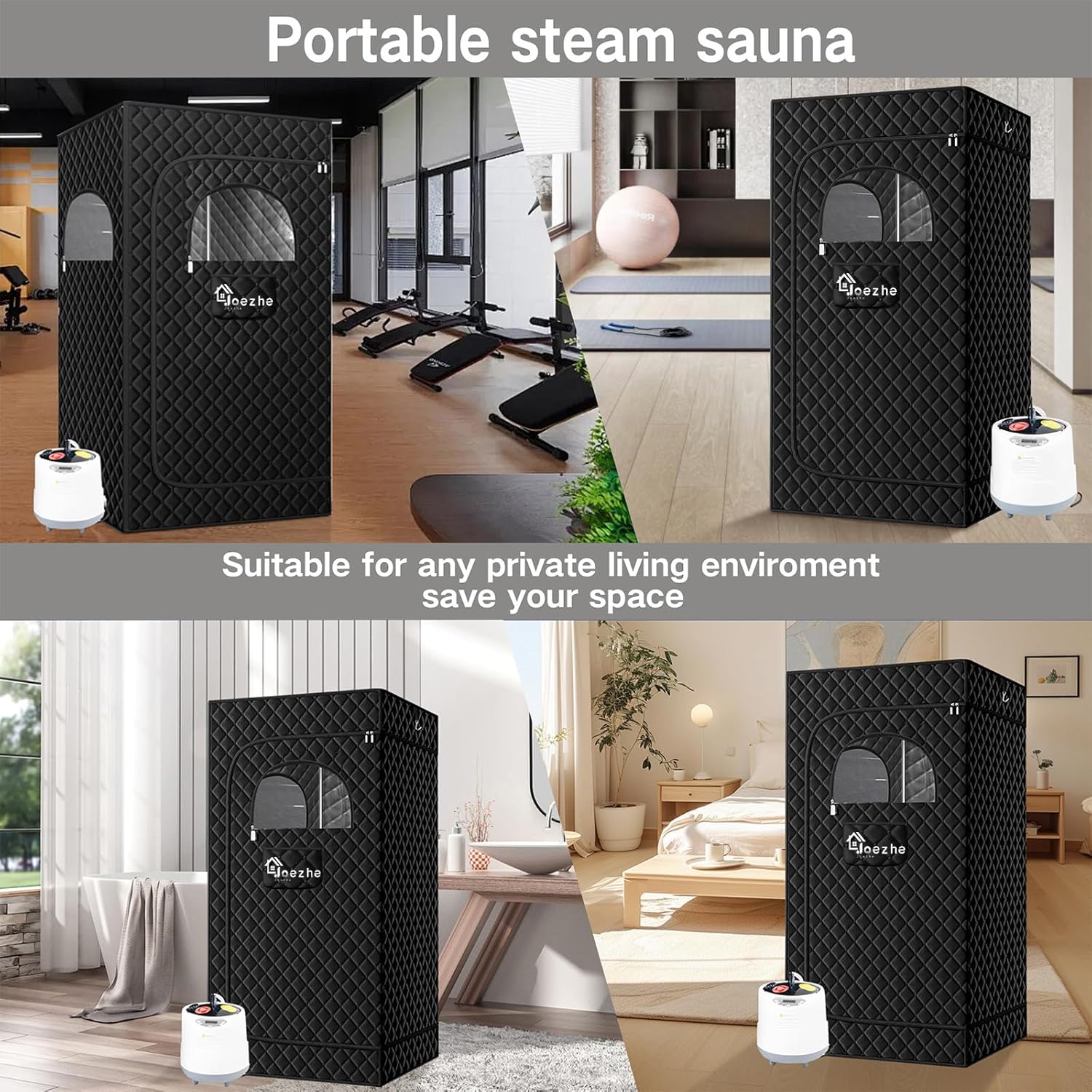 Sauna Box,Portable Steam Sauna Tent for Home,Personal Sauna Room with Remove Control,at Home Sauna Full Body,1200W 3L, for Women
